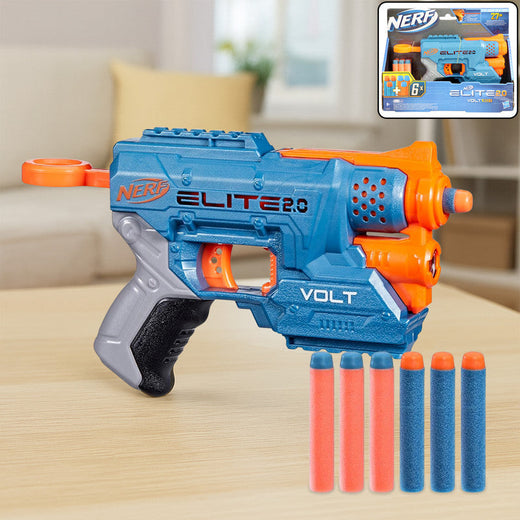 ALVENZA Nerf Elite 2.0 Volt Compact Dart Blaster with Light Beam