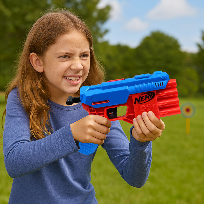 ALVENZA Nerf Alpha Strike Fang QS-4 Dart Blaster – Compact & Quick Firing