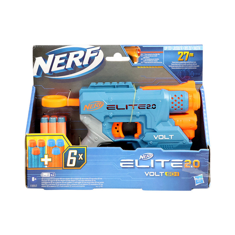 ALVENZA Nerf Elite 2.0 Volt Compact Dart Blaster with Light Beam