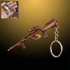 ALVENZA Gun Shape Keychain – Durable Metal Alloy with Antique Finish