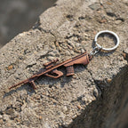 ALVENZA Gun Shape Keychain – Durable Metal Alloy with Antique Finish