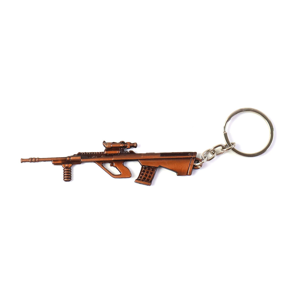 ALVENZA Gun Shape Keychain – Durable Metal Alloy with Antique Finish