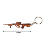 ALVENZA Gun Shape Keychain – Durable Metal Alloy with Antique Finish