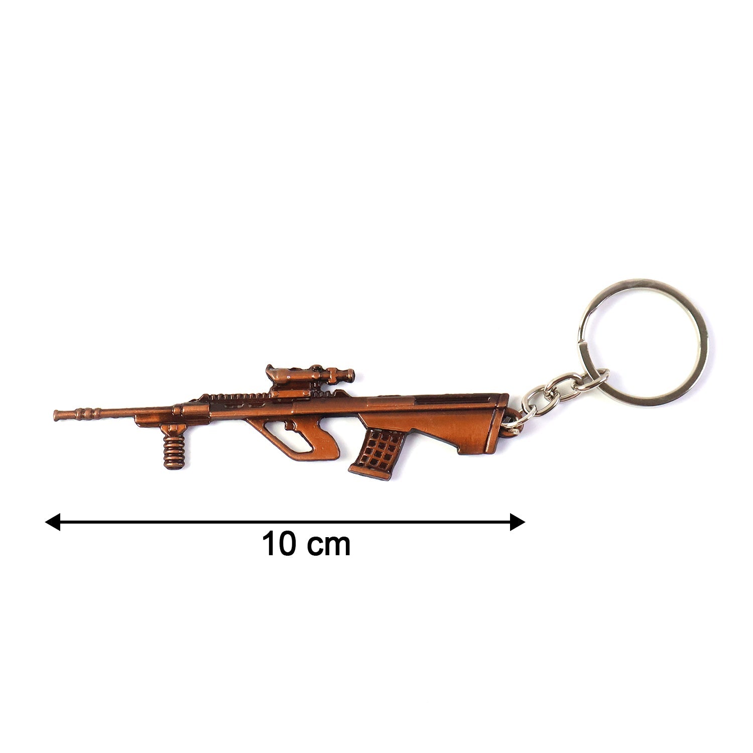 ALVENZA Gun Shape Keychain – Durable Metal Alloy with Antique Finish