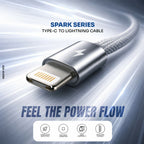 ALVENZA 25W Type C to Lightning Cable – Quick Charging & Durable Build