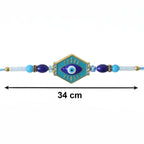 ALVENZA Evil Eye Hexagon Rakhi – Modern Protection Design for Raksha Bandhan