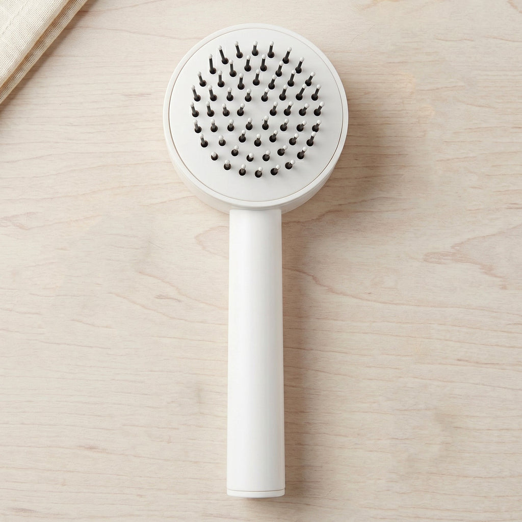Self-Cleaning Hair Brush – Detangle & Massage | Velvet Wheels