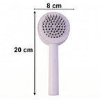 Self-Cleaning Hair Brush – Detangle & Massage | Velvet Wheels