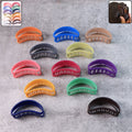 Plastic Hair Clip – Durable Matte Hair Clamp Grip (12 Pc)