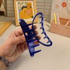 Plastic Hair Clip – Durable Matte Hair Clamp Grip (12 Pc)
