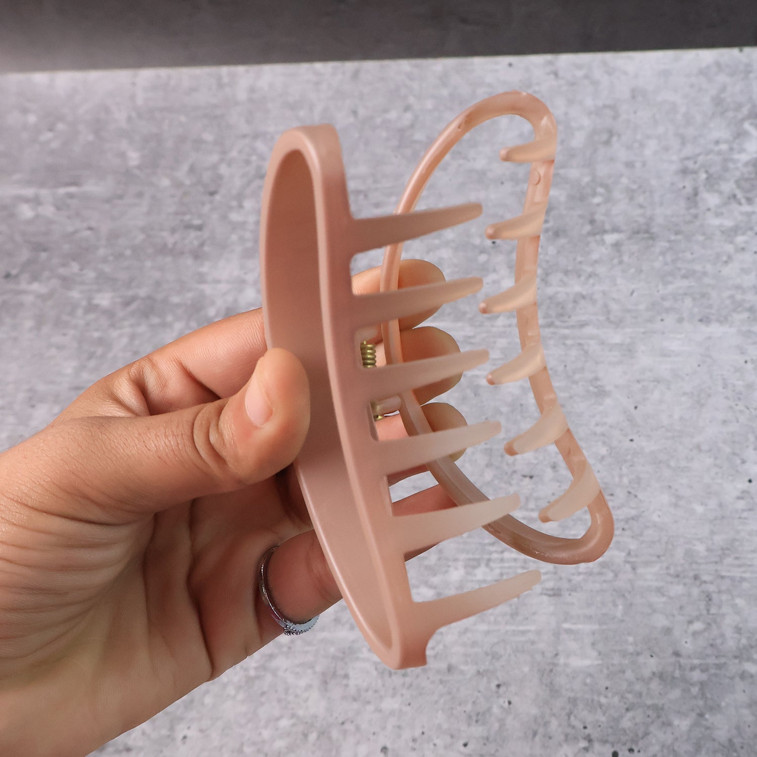 Plastic Hair Clip – Durable Matte Hair Clamp Grip (12 Pc)