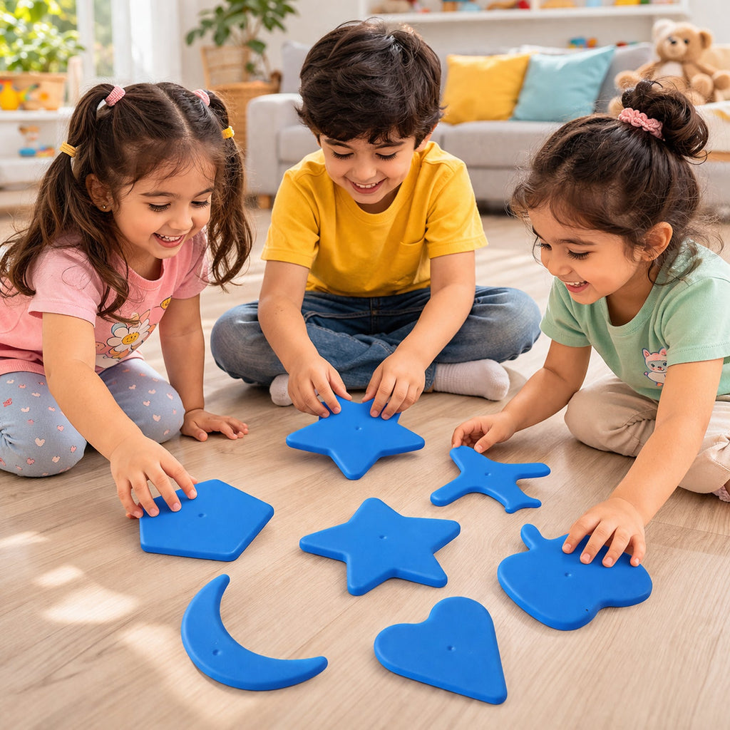 Kids Learning Shape Puzzle Toy 6 Piece Educational Blocks for Toddlers - Detail View 5