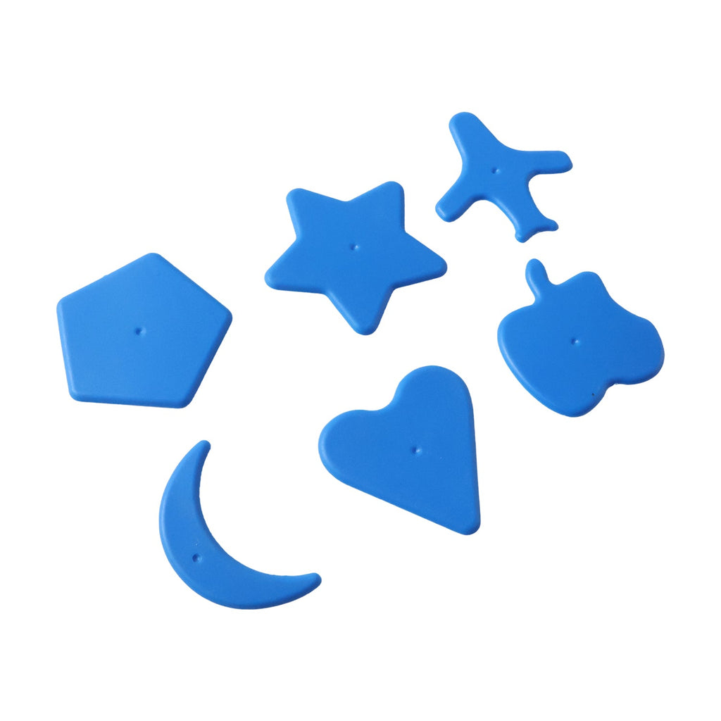 Kids Learning Shape Puzzle Toy 6 Piece Educational Blocks for Toddlers - Back View