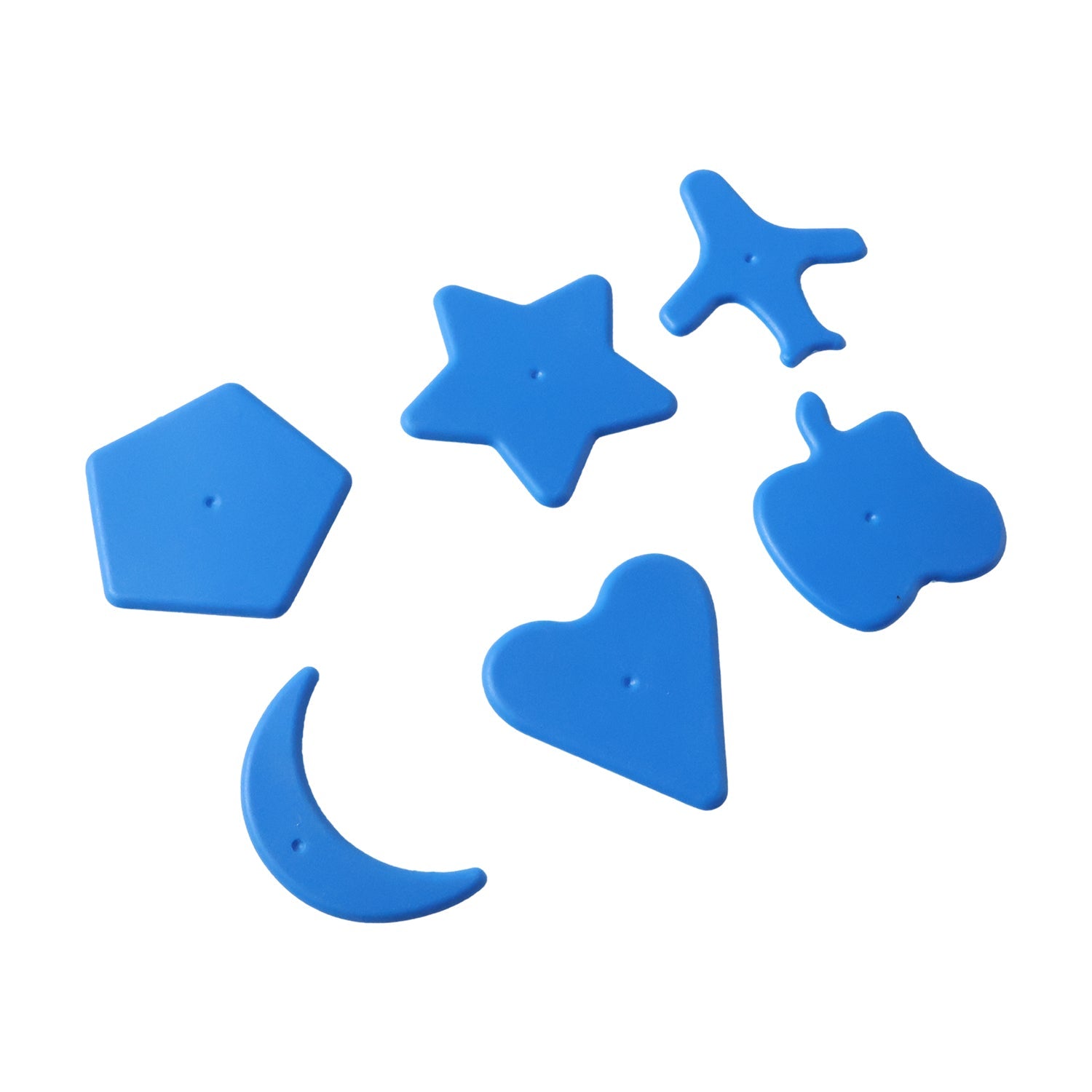 Kids Learning Shape Puzzle Toy 6 Piece Educational Blocks for Toddlers - Back View