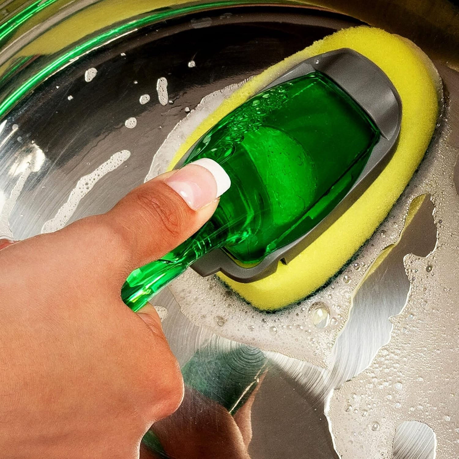 Heavy Duty Soap Dispensing Dishwand Convenient Kitchen Cleaning