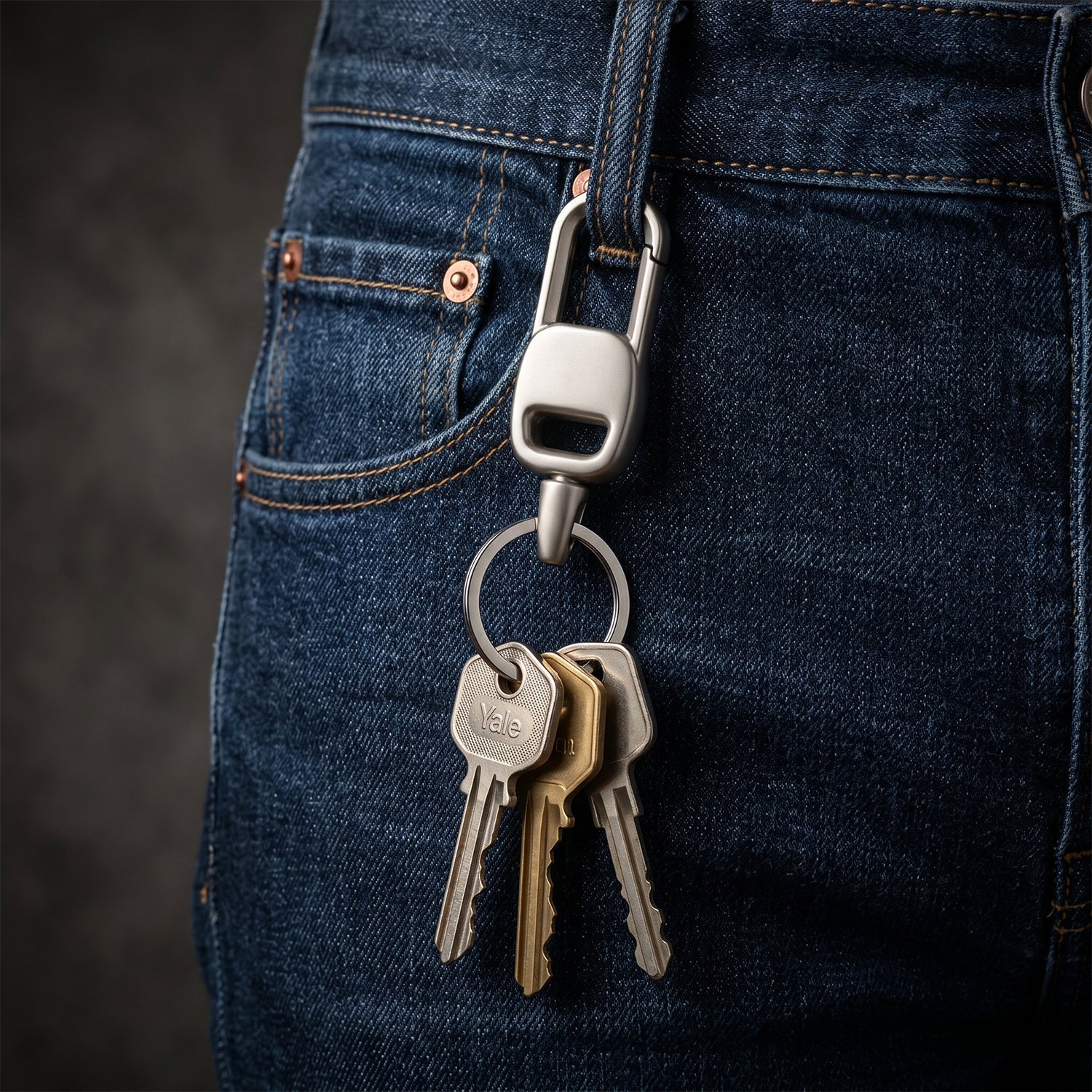 ALVENZA Carabiner Key Holder – Heavy Duty & Secure Metal Clip