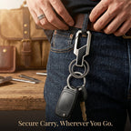 ALVENZA Heavy Duty Stainless Steel Key Holder – Secure & Durable Clip
