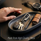 ALVENZA Heavy Duty Stainless Steel Key Holder – Secure & Durable Clip