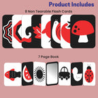 ALVENZA High Contrast Flash Cards – Stimulate Baby Visual Development