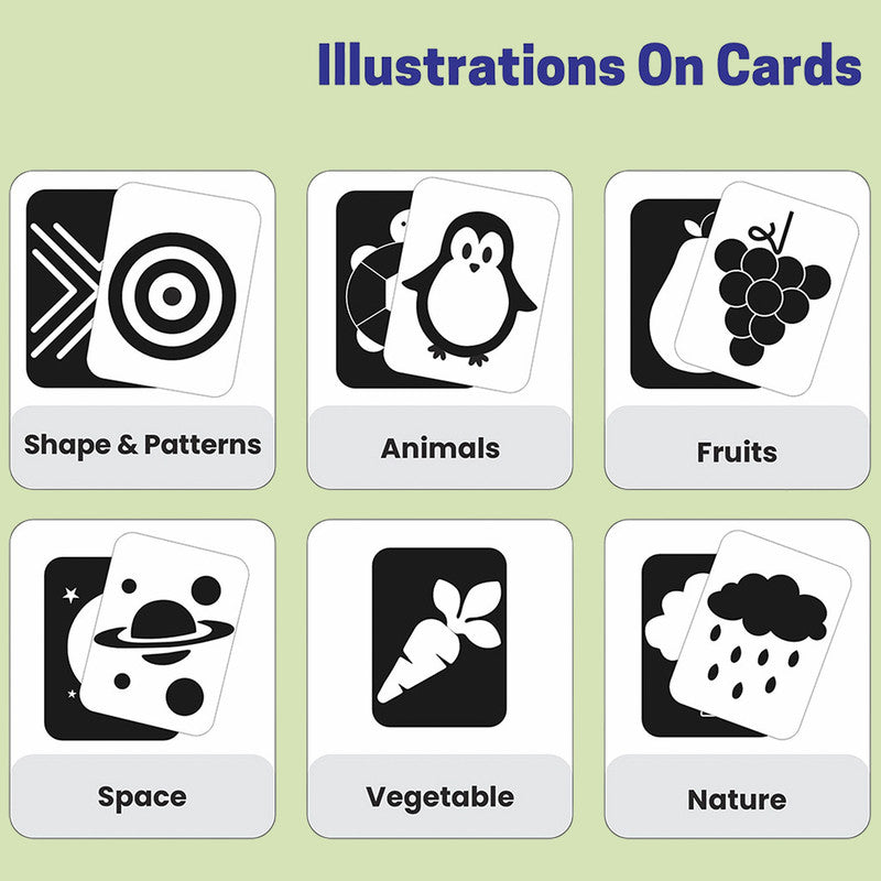 ALVENZA High-Contrast Flash Cards – Stimulate Newborn Visual Development