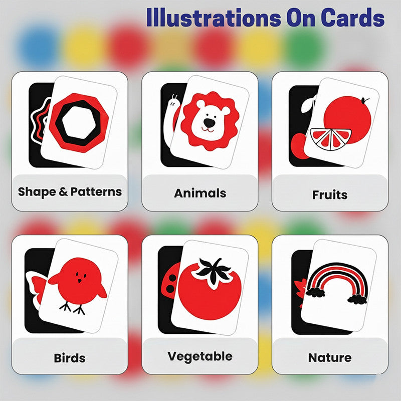 ALVENZA High Contrast Flash Cards – Stimulate Baby Visual Development