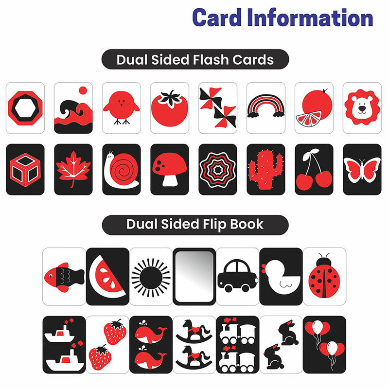 ALVENZA High Contrast Flash Cards – Stimulate Baby Visual Development