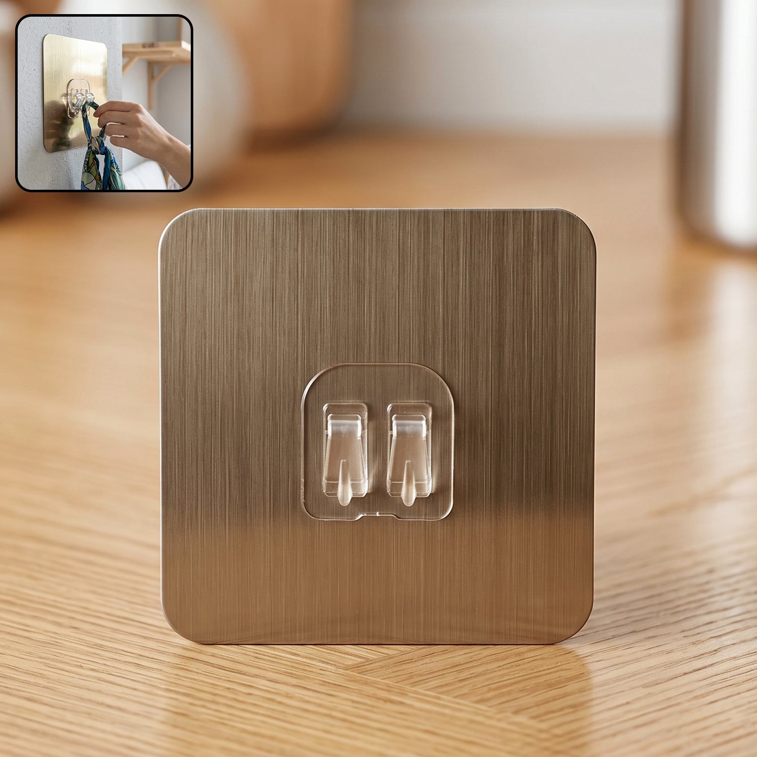 Self-Adhesive Wall Hook Damage-Free & Strong Holding Power