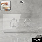 Self-Adhesive Wall Hook Damage-Free Storage Solution - Side View
