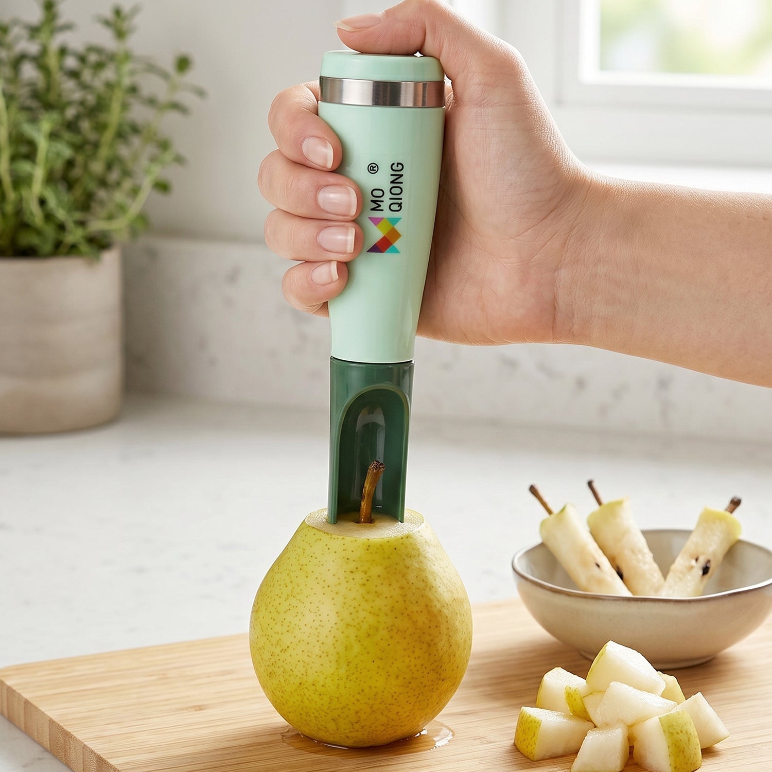 Multipurpose Apple Cutter Effortless Slicing & Coring Tool for Kitchen - Detail View 7