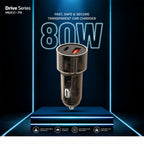 ALVENZA 80W Car Charger – Rapid Dual Port Charging for Smartphones