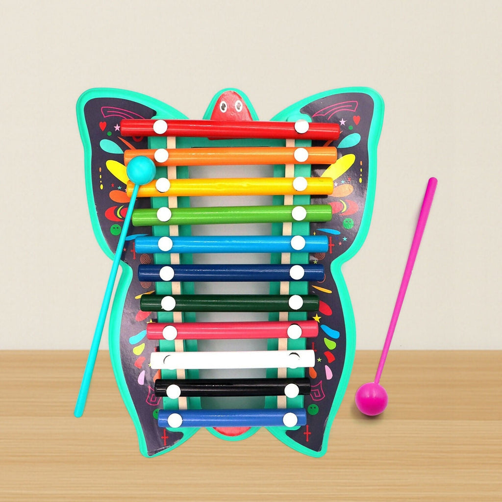 ALVENZA Butterfly Xylophone – Colorful 12-Tone Musical Learning Toy