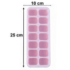 Plastic Ice Cube Tray with Lid Hygienic & Easy Release, Pack of 2 - Detail View 6