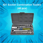 ALVENZA Socket Toolkit – 40-Piece Home & Auto Repair Set | Wagtail