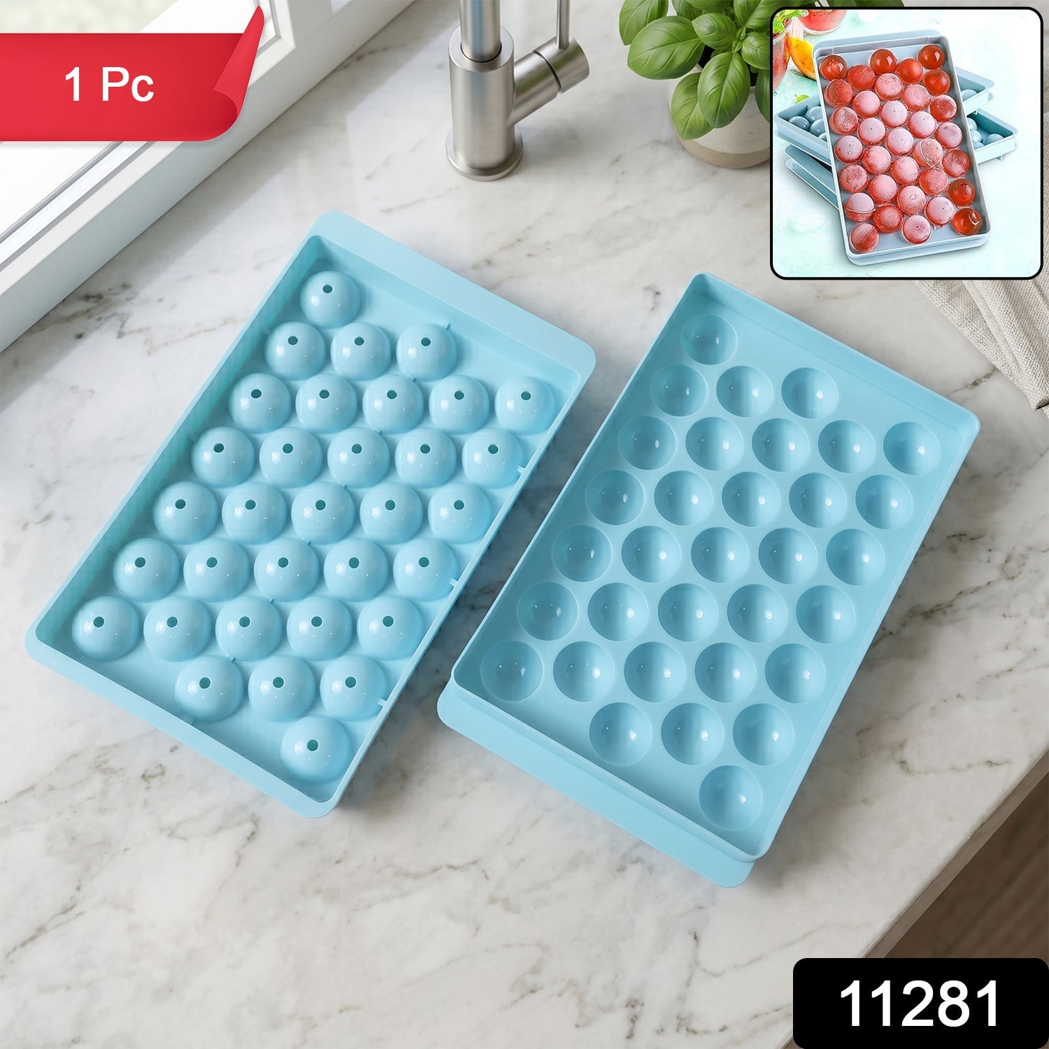 Lollipop Candy Maker Easy Home Sweets Making Machine in Blue - Side View