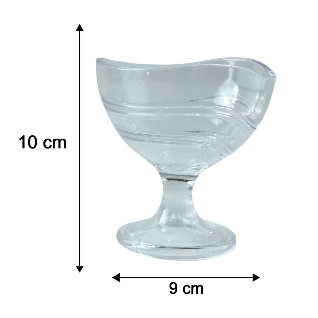 ALVENZA Unbreakable Creamy Dessert Bowls – Elegant, Durable & Crystal Clear