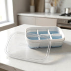 Mini Plastic 6-Cavity Ice Cube Tray Space-Saving & Reusable - Detail View 8