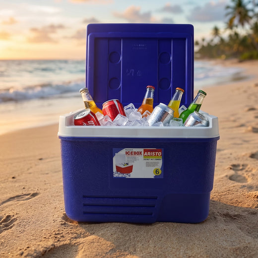 ALVENZA Portable 6L Ice Cooler Box – Keeps Drinks Chilled Outdoors