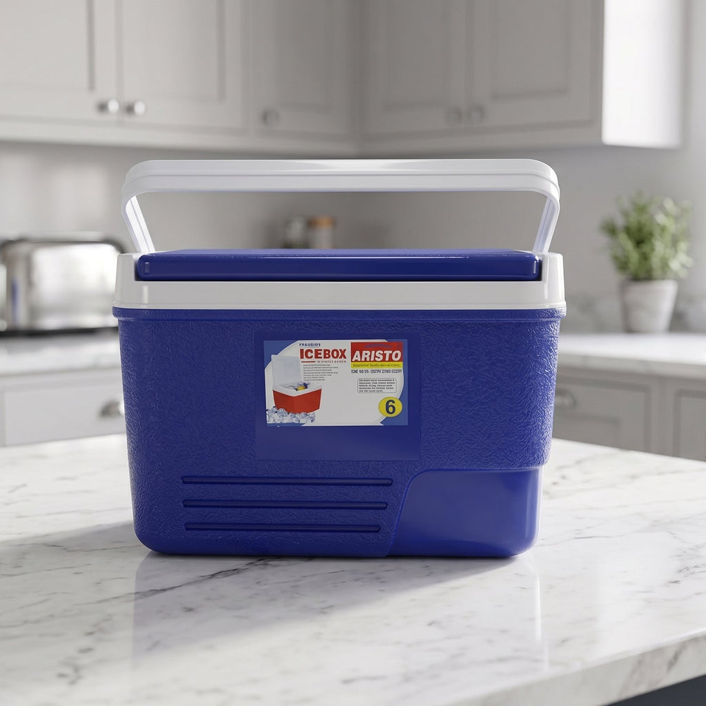 ALVENZA Portable 6L Ice Cooler Box – Keeps Drinks Chilled Outdoors