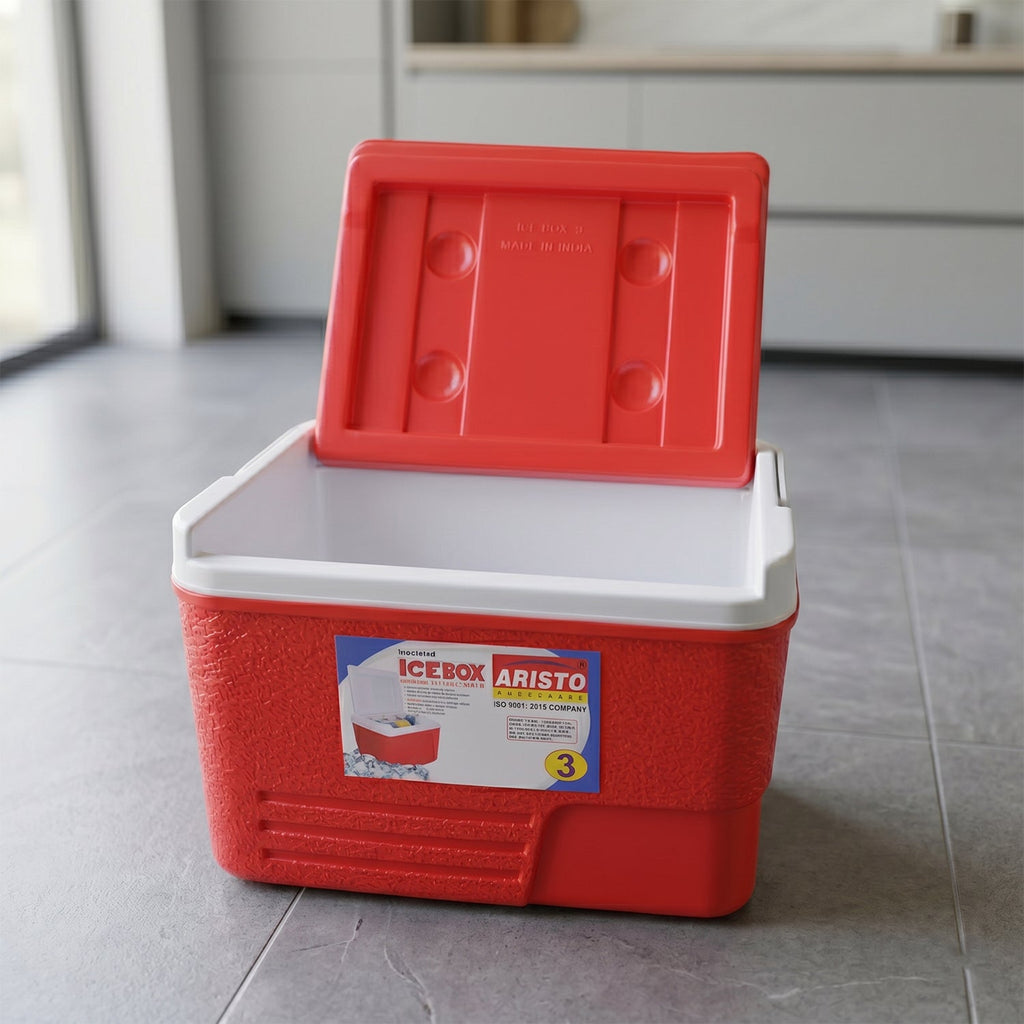 ALVENZA Heavy Duty Insulated Ice Box – 3 Litre Portable Cooler for Outdoor Use