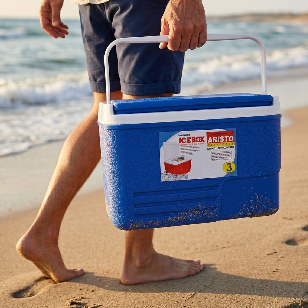 ALVENZA Heavy Duty Insulated Ice Box – 3 Litre Portable & Durable