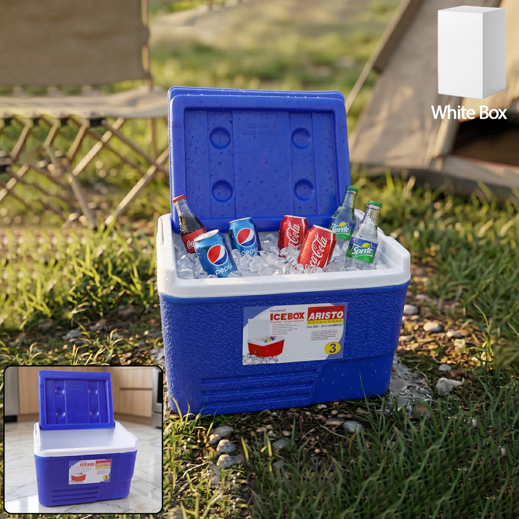 ALVENZA Heavy Duty Insulated Ice Box – 3 Litre Portable & Durable