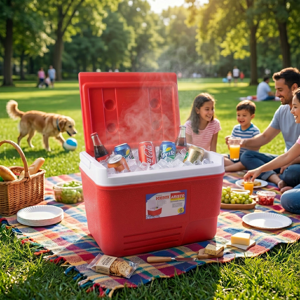 ALVENZA Heavy Duty Ice Box Cooler – 6 Ltr Travel & Outdoor Use