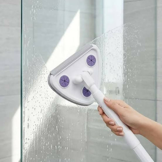 ALVENZA Triangular Microfiber Cleaning Mop for Glass, Walls & Floor Corners