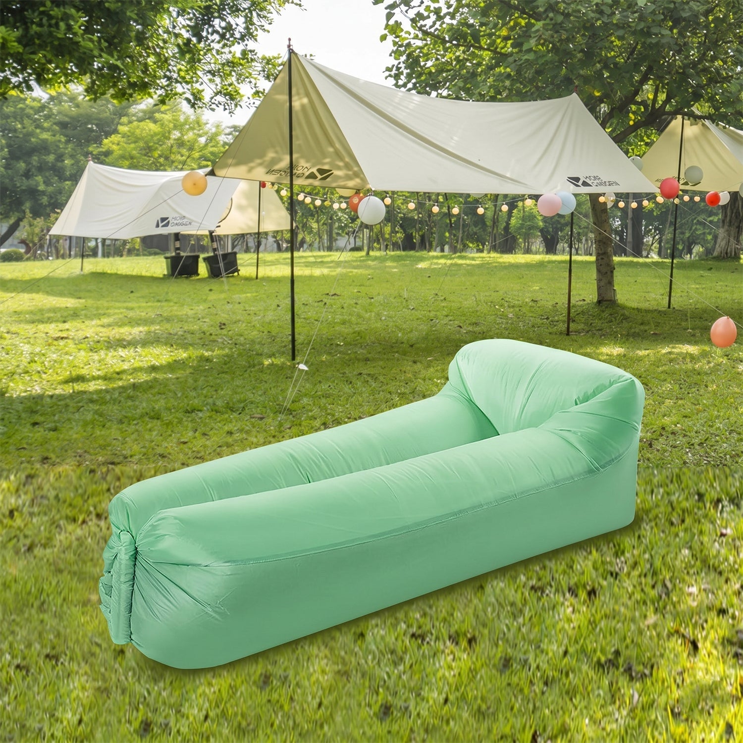 Inflatable Lounger Portable & Comfortable for Indoor & Outdoors - Detail View 5