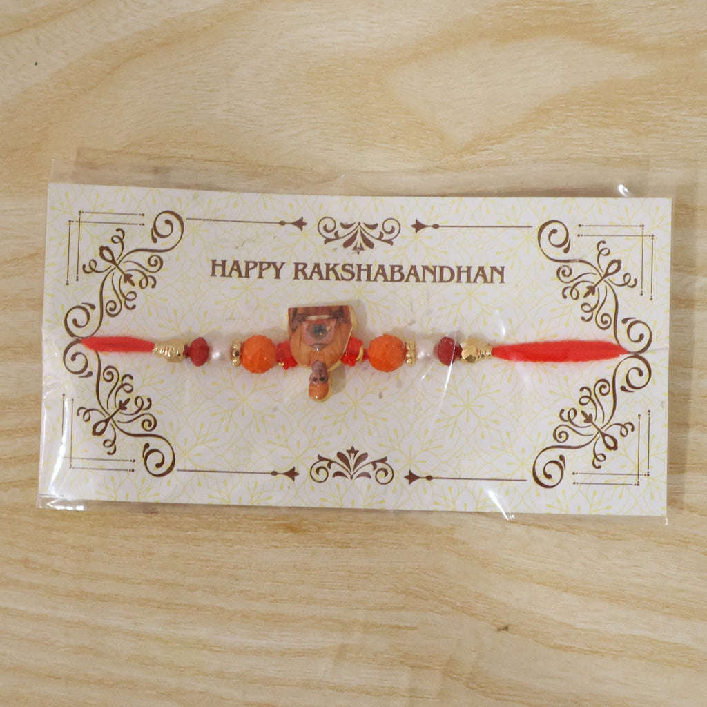 ALVENZA Pramukh Swami Maharaj Devotional Rakhi – Traditional Brother Gift