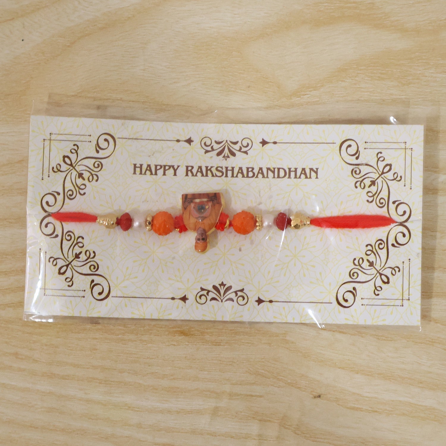 ALVENZA Pramukh Swami Maharaj Devotional Rakhi – Traditional Brother Gift