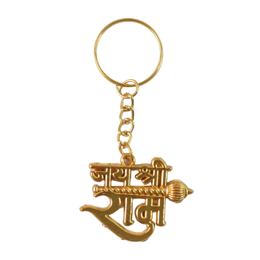 ALVENZA Krishna Theme Keychain Set – Durable Spiritual Metal Keychains