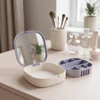 Plastic Jewelry Storage Box Compact & Travel-Friendly Organizer - Detail View 8