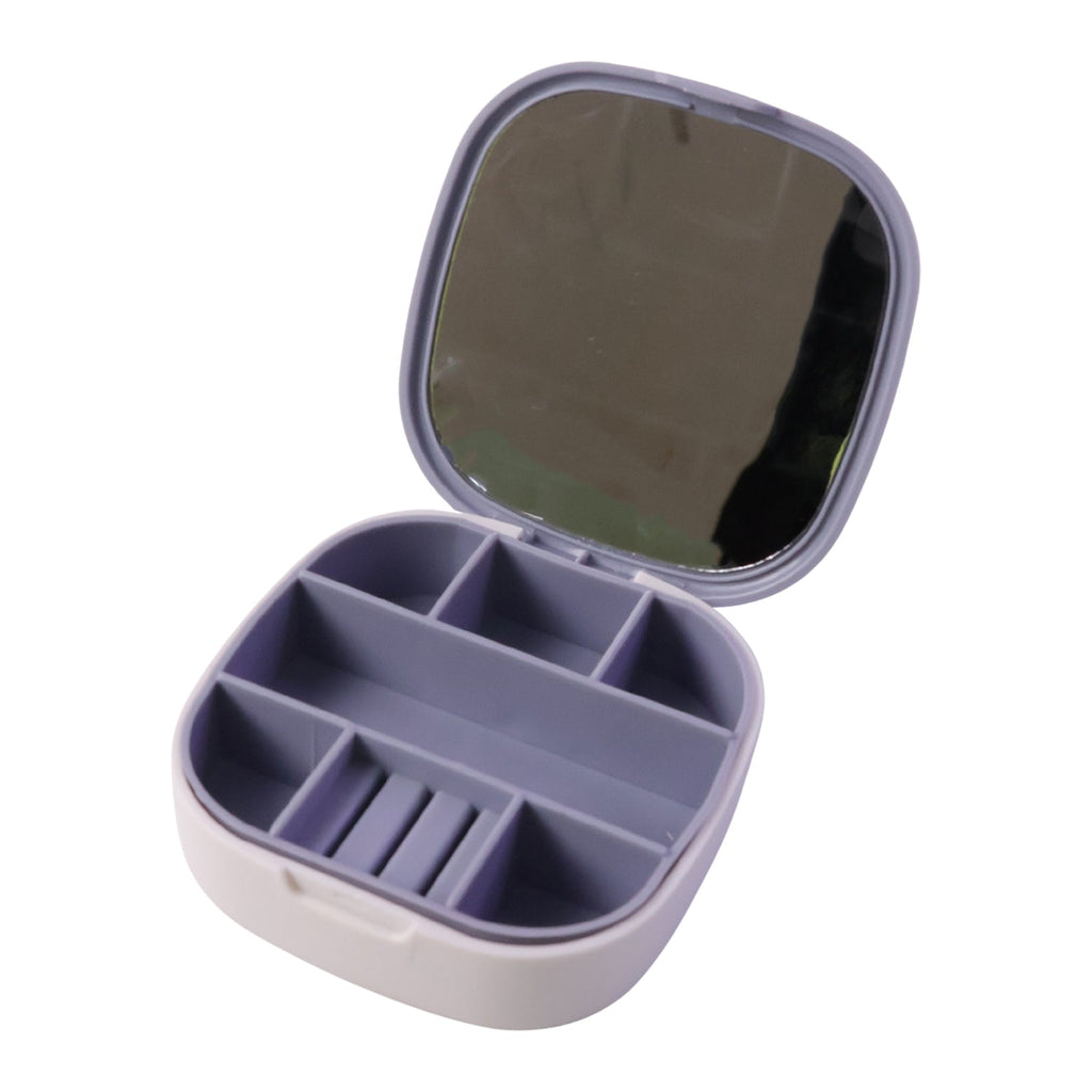 Plastic Jewelry Storage Box Compact & Travel-Friendly Organizer - Detail View 5