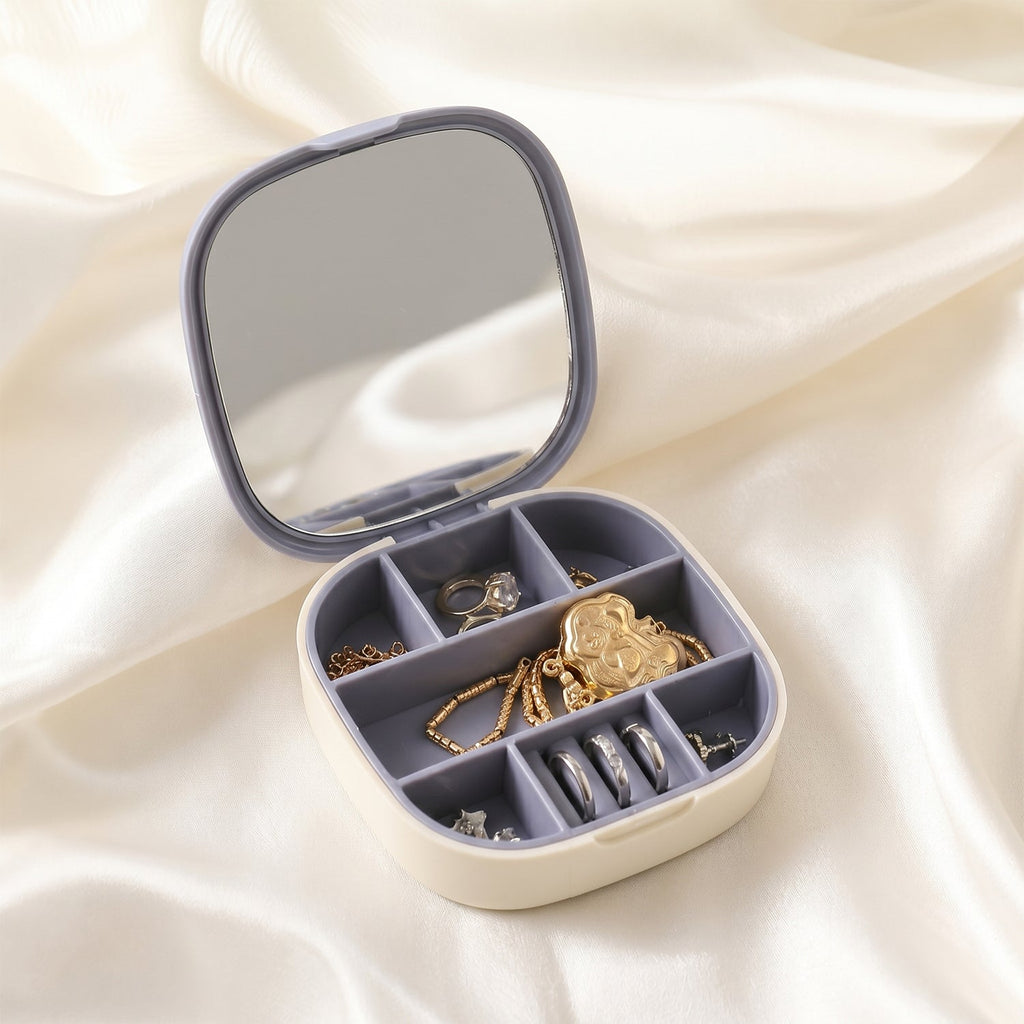 Plastic Jewelry Storage Box Compact & Travel-Friendly Organizer